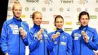 Estonian women's epee fencing team also finished second at the European Fencing Championships in Switzerland.