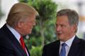 USA ja Soome presidendid Donald Trump ja Sauli Niinistö.