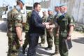 Prime Minister Jüri Ratas (Center) and Commander of the Estonian Defence Forces Gen. Riho Terras visit Estonian troops serving UNIFIL mission in Lebanon.