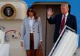 Президент США Дональд Трамп и его жена Меланья прибыли в Хельсинки.