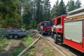 Спасатели в Нарва-Йыэсуу тушат лесной пожар.