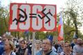 Meeleavaldajad protestisid Praha kevade mälestusüritusel peaministri kõne ajal.