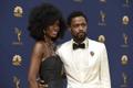 70. Emmy gala punane vaip, Xosha Roquemore ja Lakeith Stanfield