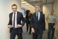 Eesti välisminister Sven Mikser NATO peasekretäri Jens Stoltenbergiga kohtumas.