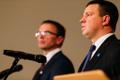 Sven Misker ja Jüri Ratas pressikonverentsil