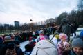 Choirs gathered around the Ernesaks statue at the Song Festival Grounds to sing in honour of the maestro's 110th birthday. 12 December 2018.