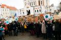 Протест школьников в Таллинне.