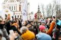 Протест школьников в Таллинне.
