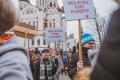 Протест школьников в Таллинне.
