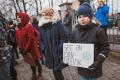 Протест школьников в Таллинне.