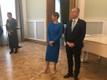 Президент Керсти Кальюлайд и посол Маргус Лайдре.