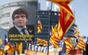 Kataloonia poliitiku Carles Puigdemonti toetusmeeleavaldus Euroopa Parlamendi juures.