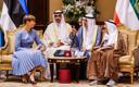 President Kersti Kaljulaid with Emir of Kuwait Sabah Al-Ahmad Al-Jaber Al-Sabah on Tuesday. Nov. 5, 2019.
