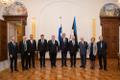 President of the Riigikogu Henn Põlluaas and Speaker of the Eduskunta Matti Vanhanen in Tallinn on Monday. Nov. 25,2019.