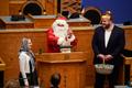 Santa Claus visited the Riigikogu on Thursday. December 19, 2019.