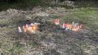 Candles and children's toys brought to the crash site in Saaremaa. January 12, 2020.