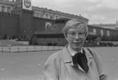 Eesti NSV-st valitud saadik Marju Lauristin NSV Liidu Rahvasaadikute Kongressi I istungi ajal Moskvas, Punane väljak. 1989