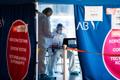 Coronavirus testing at Tallinn Airport.