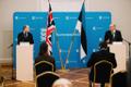 The press conference between the UK's Minister of Defense Ben Wallace and Estonian Minister of Defense Jüri Luik.