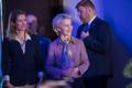 President of the European Commission Ursula von der Leyen (middle) with Prime Minister Kaja Kallas (Reform) in Tallinn. October 2021.