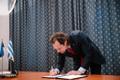 Center Party and SDE signing the Tallinn coalition agreement.