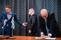 Center Party and SDE signing the Tallinn coalition agreement.