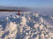 Ice wall on shores of Peipsi järv.