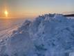 Ice wall on shores of Peipsi järv.