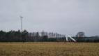 Snapped turbine at Salme Wind Farm in Saaremaa. February 2022.