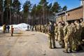 Danish troops arriving at Ämari air base, March 11 2022.