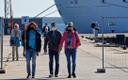 Cruise ship tourists arrive in Saaremaa.