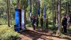 Ceremony installing the cross and plaque which mark the site at which Forest Brother Elmar Ilp fell, unveiled on the 72nd anniversary of the incident, August 13 2022.