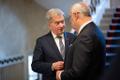 Soome president Sauli Niinistö Kadriorus Eesti presidendil Alar Karisel külas