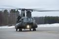 Briti õhuvägi esitles Ämaris Chinooki helikoptereid.