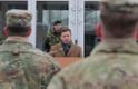Hanno Pevkur awarded mission medals to the U.S. HIMARS team stationed in Estonia.