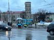 Tram derailment at Viru Ring in Tallinn. January 23, 2024.