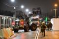 Narva border crossing on the night of Wednesday, January 31, 2024, as Russia closed to vehicles the other side of the border.