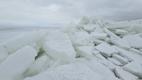 Mountains of sea ice at Triigi, Saaremaa.