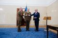President bestows higher military ranks on five senior officers.