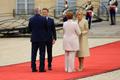Президент Алар Карис и Сирье Карис встретились в президентом Франции Эммануэлем Макроном и его супругой Бриджит.