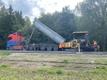 Bioasphalt being laid on a national road in Estonia. August 2024.
