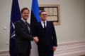 NATO's Mark Rutte visits Estonia on October 22, 2024.