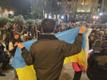 Оппозиционный митинг в Тбилиси вечером 28 октября.