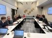 Public transport center chiefs' meeting with Minister of Regional Affairs Piret Hartman (SDE) in Paide on Friday. January 31, 2025.