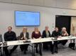 Public transport center chiefs' meeting with Minister of Regional Affairs Piret Hartman (SDE) in Paide on Friday. January 31, 2025.