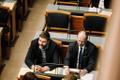 Riigikogu sitting which saw the vote to amend the Constitution to strip citizens of aggressor nations from being able to vote in Estonian elections pass by 93 votes to 7, Wednesday, March 26, 2025.