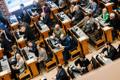 Riigikogu sitting which saw the vote to amend the Constitution to strip citizens of aggressor nations from being able to vote in Estonian elections pass by 93 votes to 7, Wednesday, March 26, 2025.