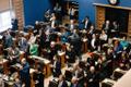Riigikogu sitting which saw the vote to amend the Constitution to strip citizens of aggressor nations from being able to vote in Estonian elections pass by 93 votes to 7, Wednesday, March 26, 2025.