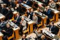 Riigikogu sitting which saw the vote to amend the Constitution to strip citizens of aggressor nations from being able to vote in Estonian elections pass by 93 votes to 7, Wednesday, March 26, 2025.