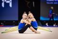 Estonian competitors at the official rehearsals for the 41st European Rhythmic Gymnastics Championships in Tallinn.